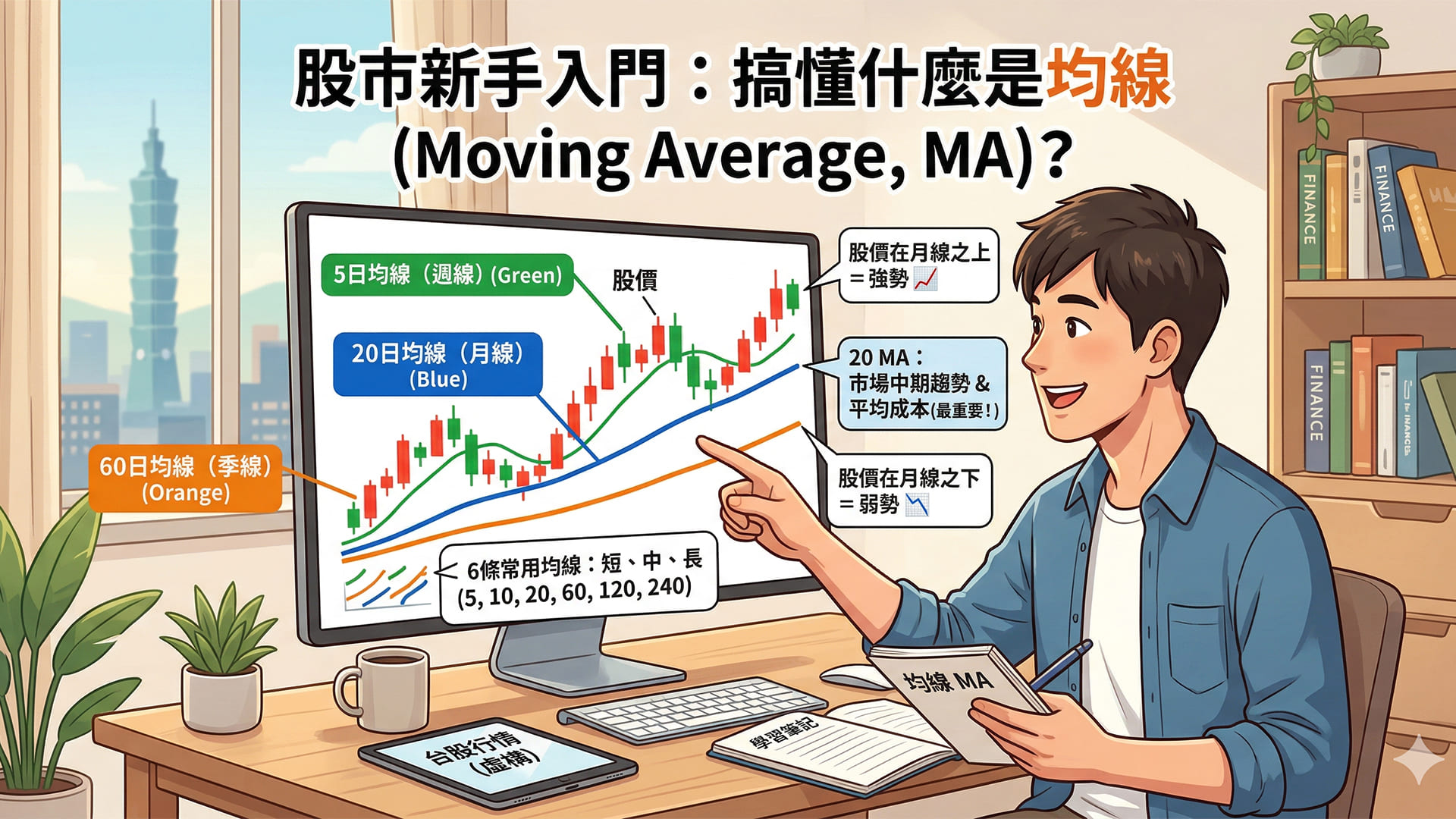 為股市新手量身打造的「均線懶人包」