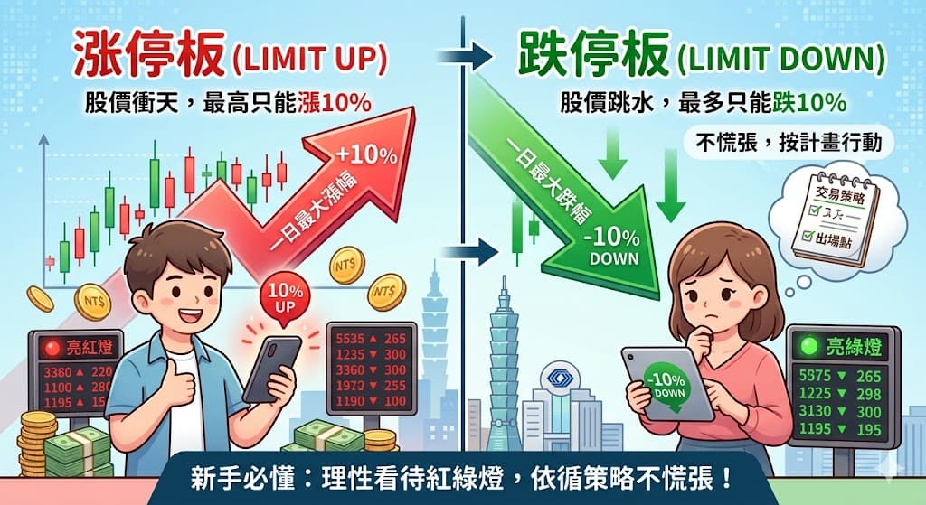 【新手必懂】股票的「漲停」與「跌停」是什麼？