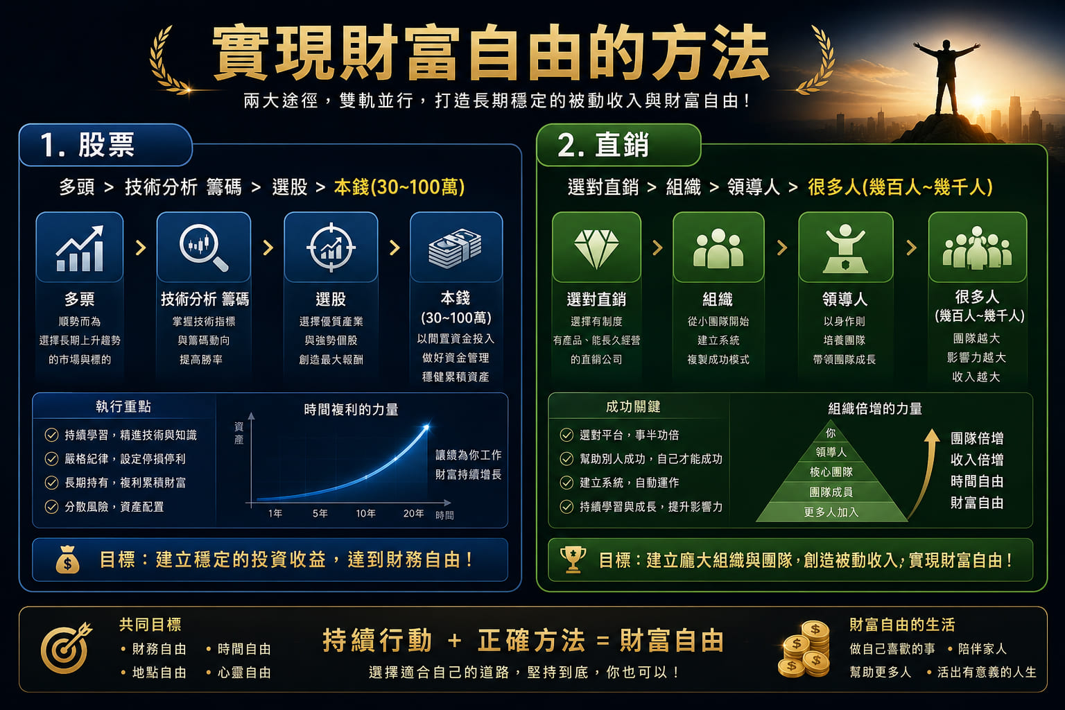 實現財富自由的方法路徑
